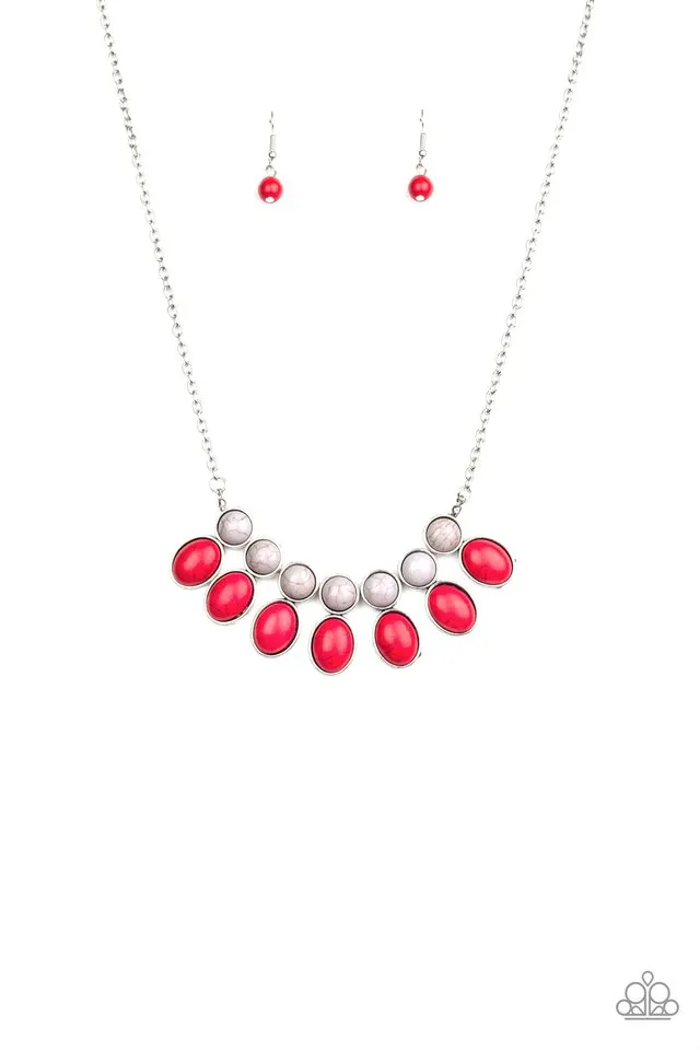 Paparazzi Necklace ~ Environmental Impact - Red