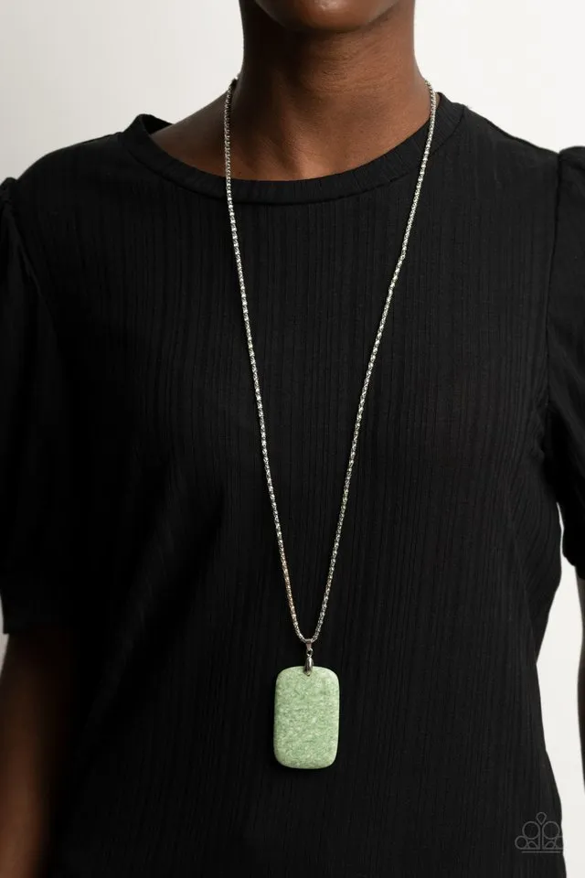 Paparazzi Necklace ~ Fundamentally Funky - Green