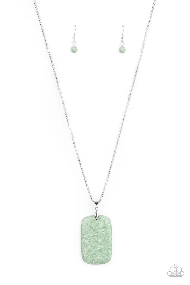 Paparazzi Necklace ~ Fundamentally Funky - Green