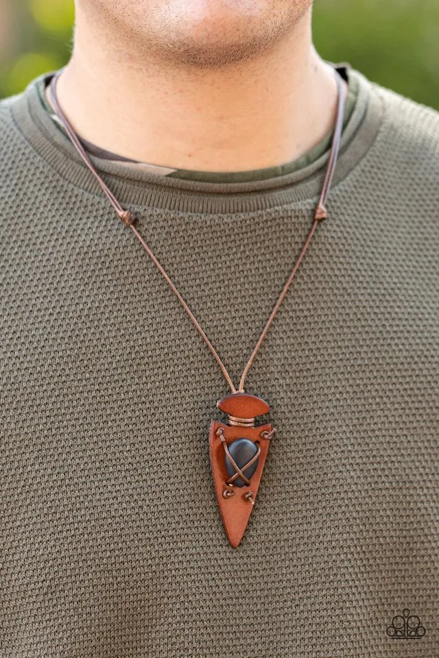 Paparazzi Necklace ~ Hold Your ARROWHEAD Up High - Black
