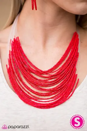 Paparazzi Necklace ~ Rainforest Radiance - Red