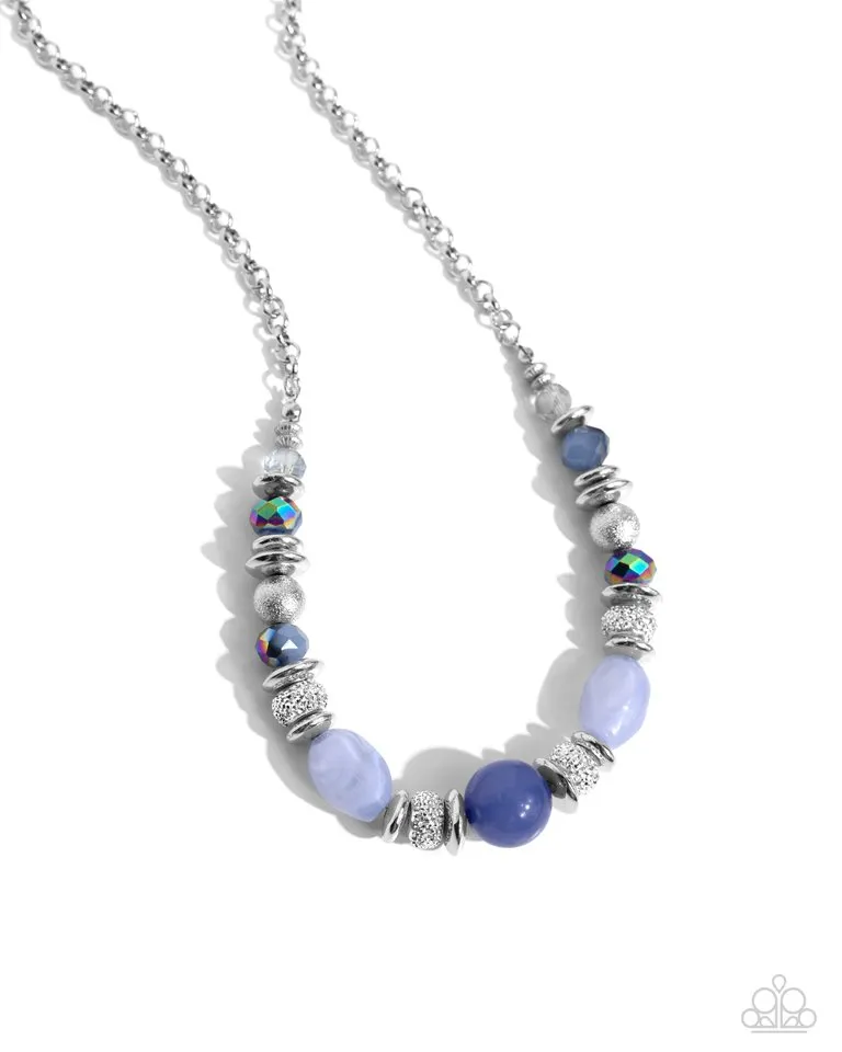 Paparazzi Necklace ~ Refined Redux - Blue