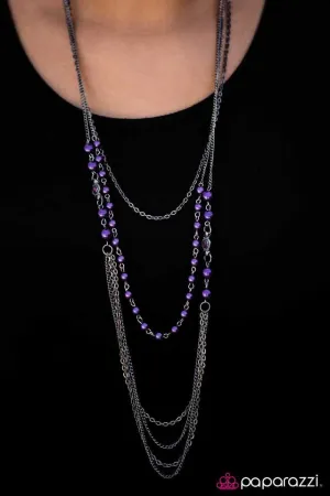 Paparazzi Necklace ~ Rodeo Drive - Purple