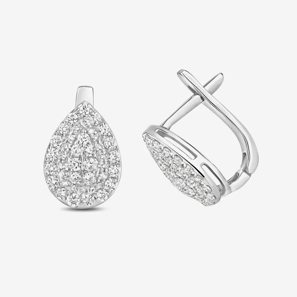 Pear-fect Diamond Earrings - 0.50 CT | 9ct White Gold