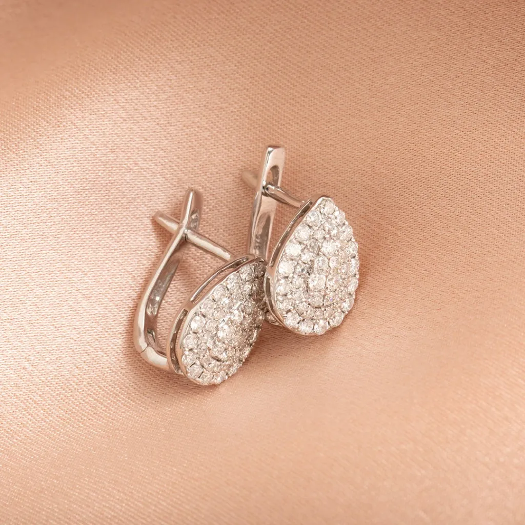 Pear-fect Diamond Earrings - 0.50 CT | 9ct White Gold