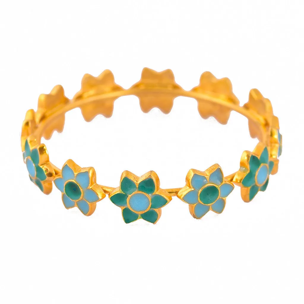 Phiroza Enamel Firangi Paani Multiple Motif Bangle