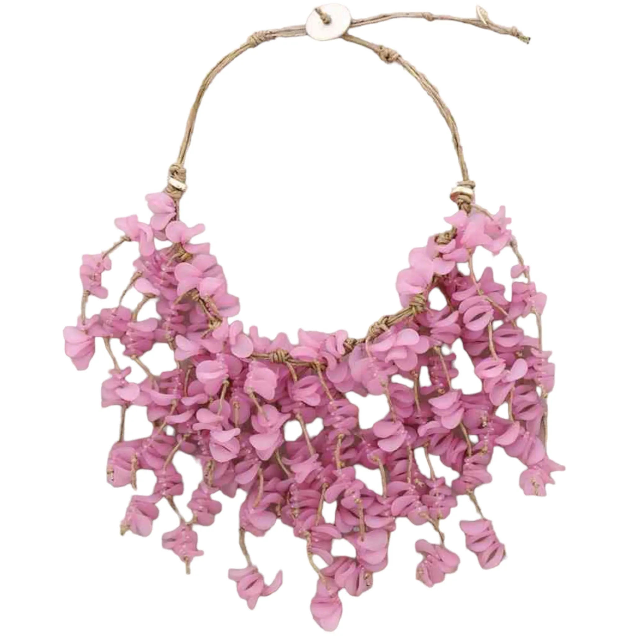 PINK  RICH PETALS NECKLACE