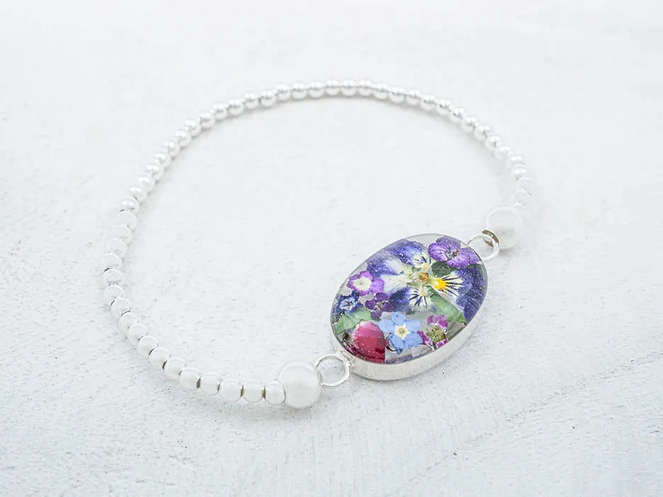 Primavera Stretch Bracelet, Medium Oval