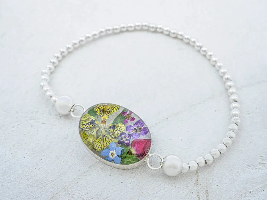 Primavera Stretch Bracelet, Medium Oval