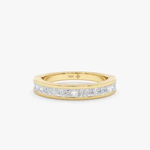 Princess-Cut Diamond Half Eternity Ring, Paloma