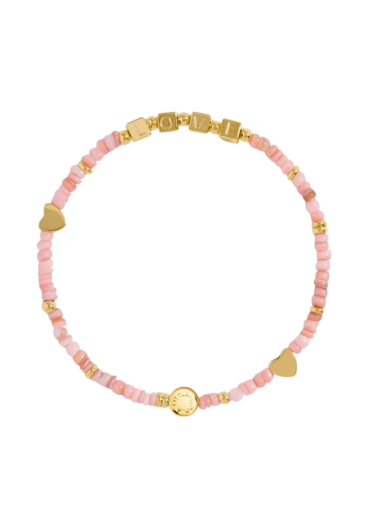 "Love" Gold Stretch Bracelet