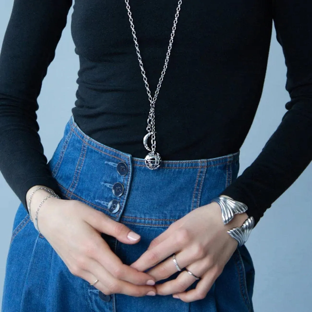 "My Earth" Sterling Silver Charm Pendant