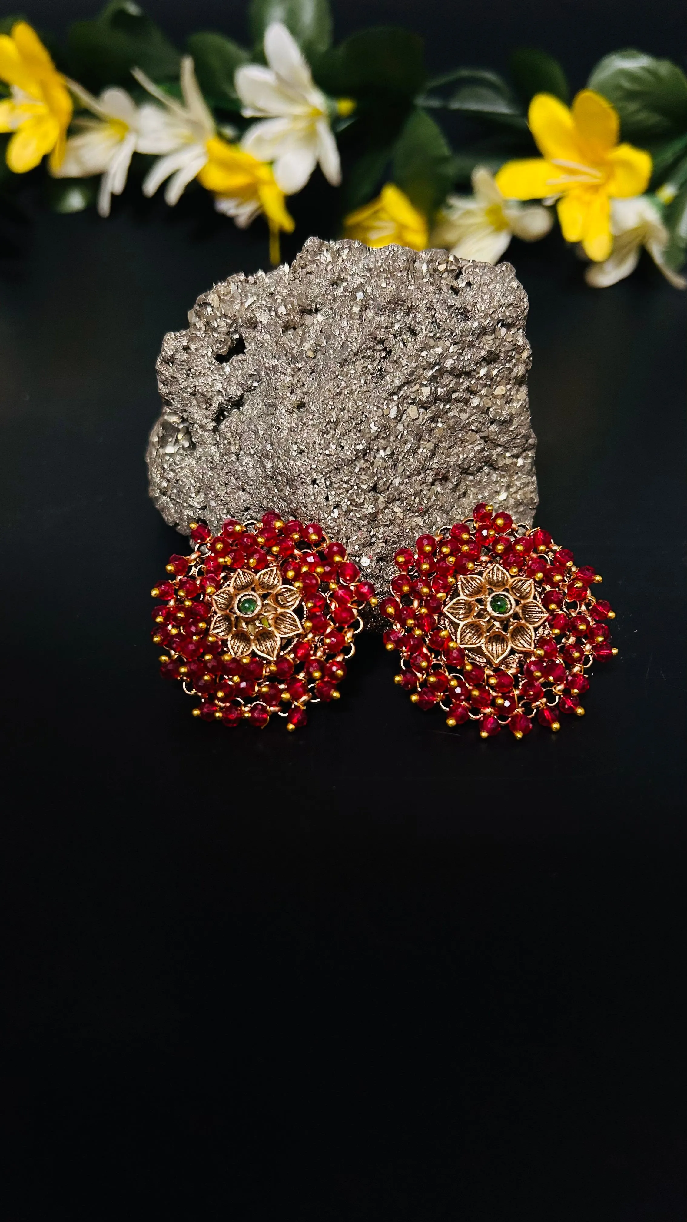 Rahi Temple Stud Earrings