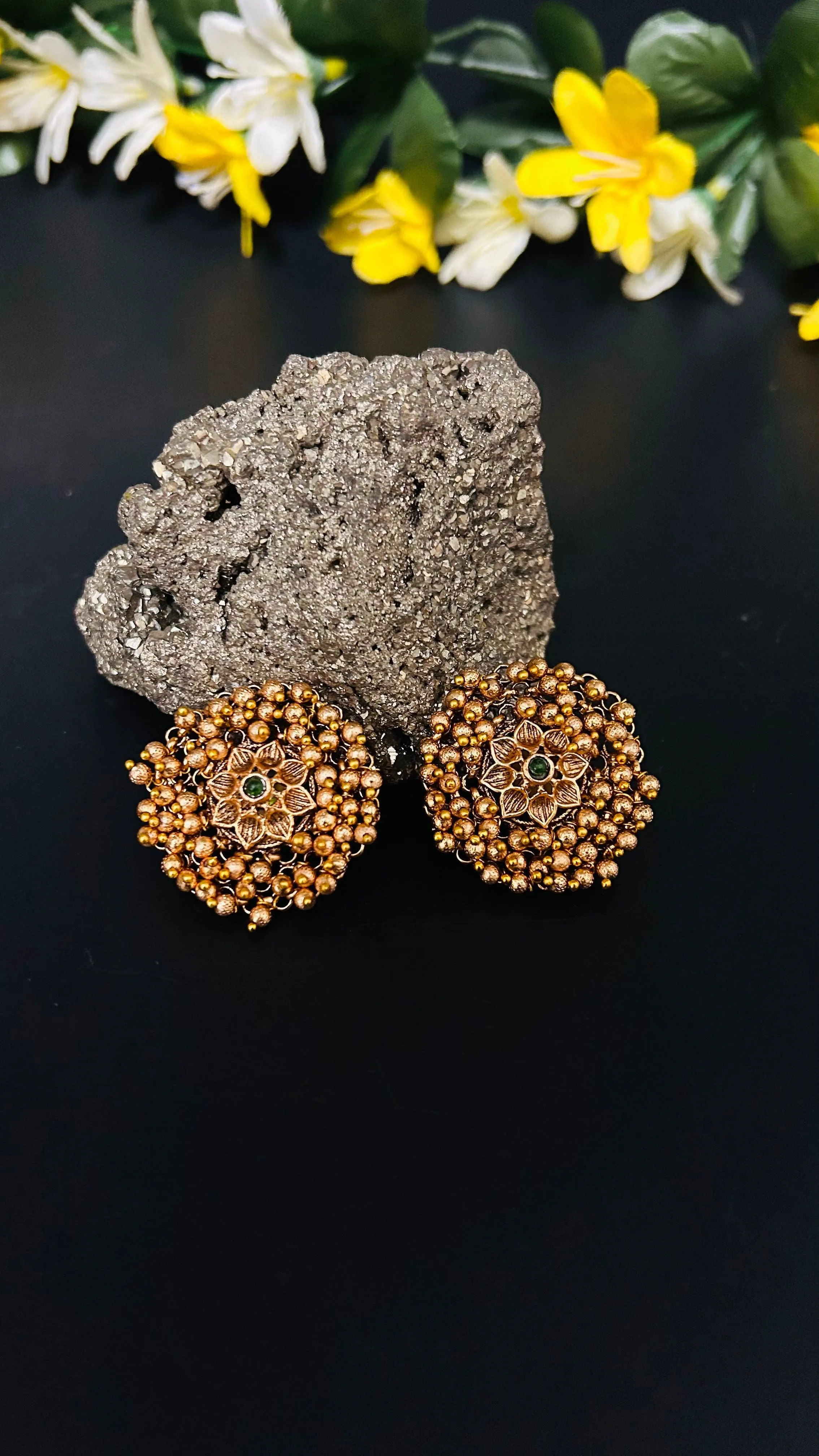 Rahi Temple Stud Earrings