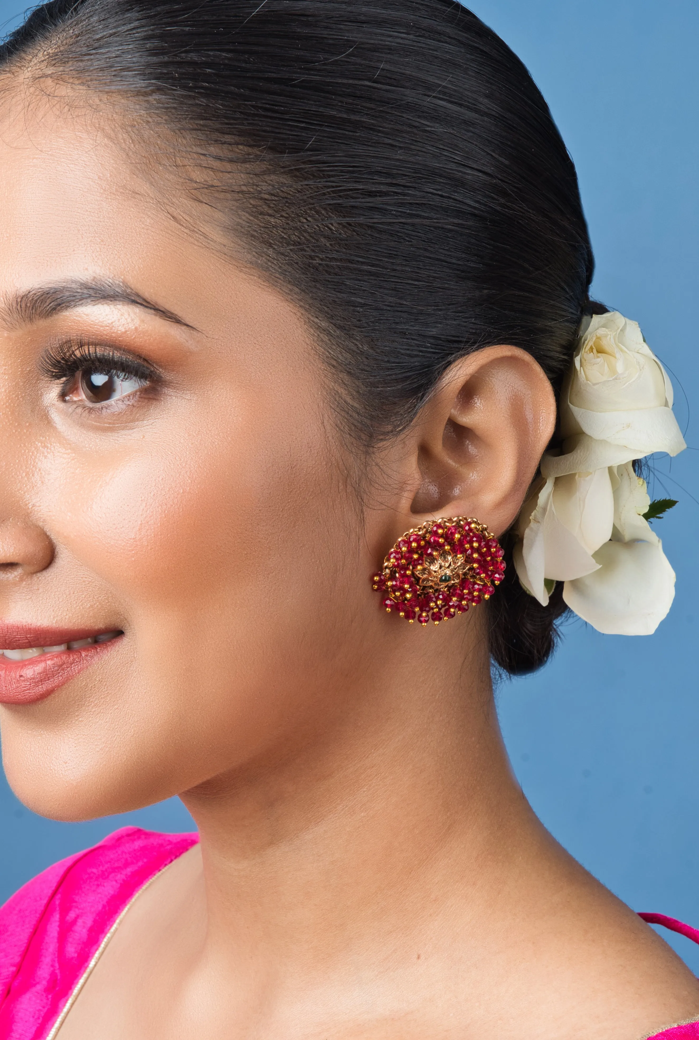 Rahi Temple Stud Earrings