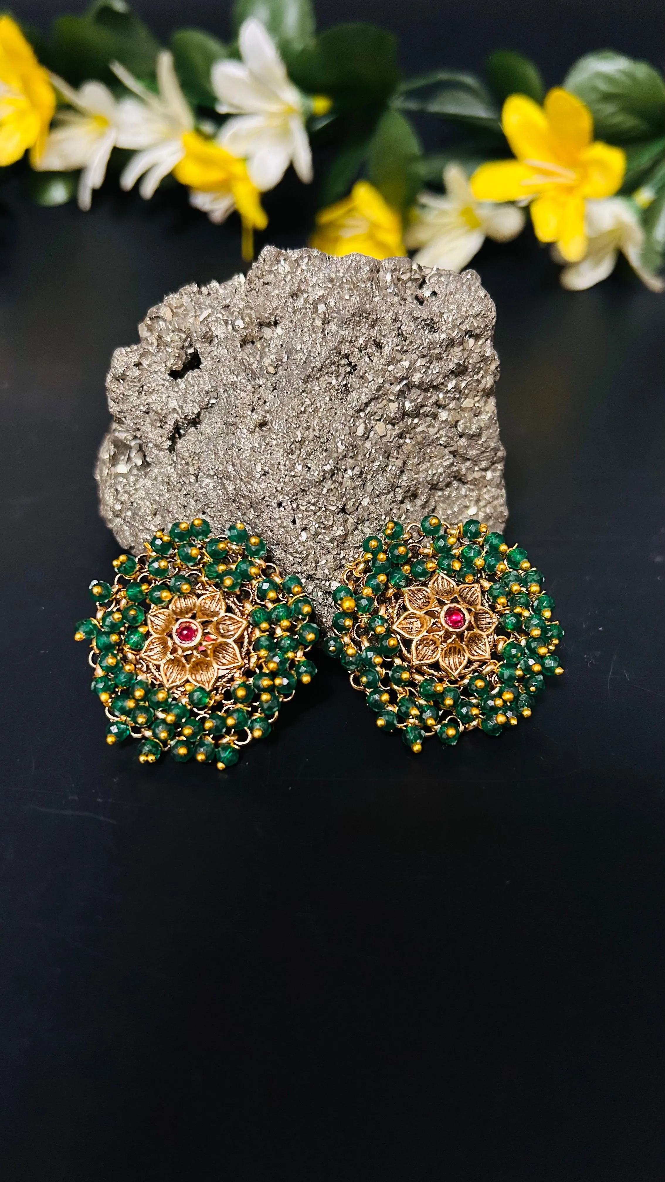 Rahi Temple Stud Earrings
