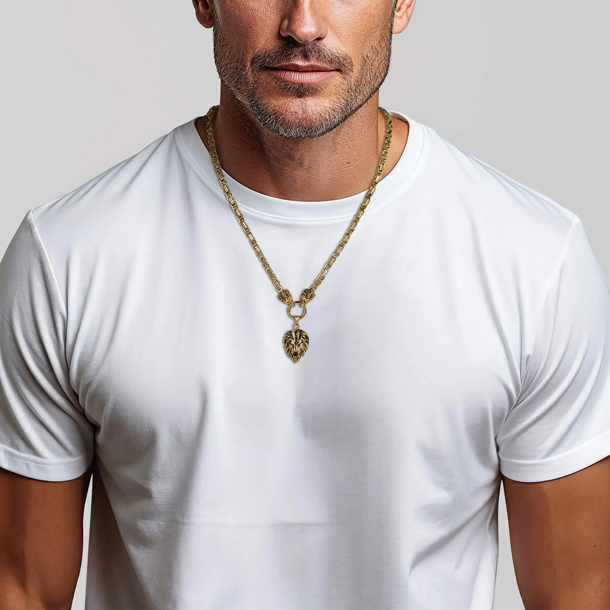 Regal Roar Men's Necklace