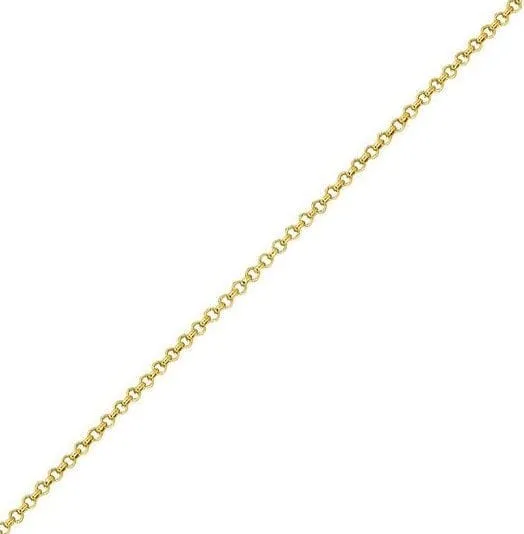 Rich 14K Yellow Gold 20" Rolo Link Chain