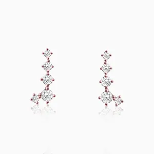 Rose Gold Sparkling Constellation Earrings