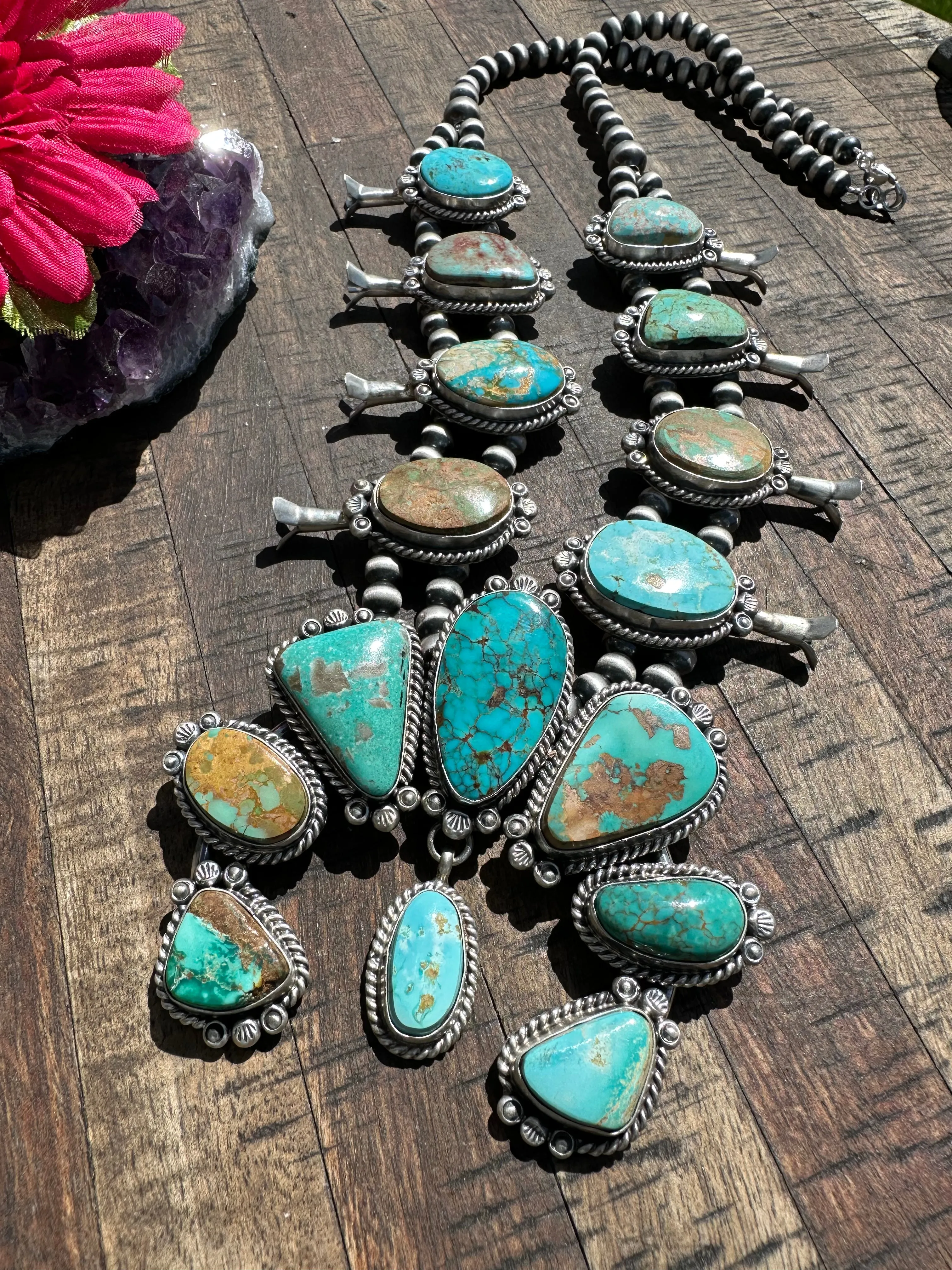 Royston Turquoise Squash Blossom