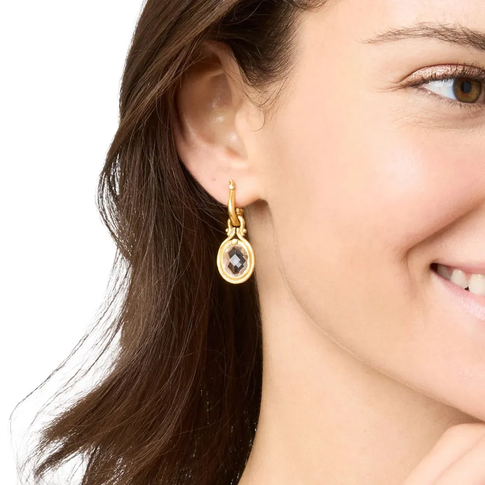 SARATOGA HOOP CHARM CRYSTAL