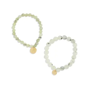 Sea Mist Stone Bracelet Set