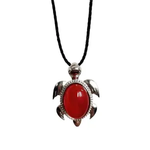 Sea Turtle Natural Stone Pendant