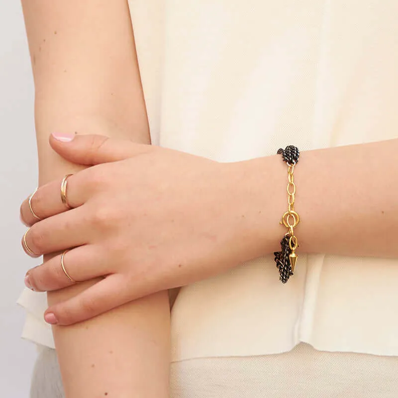 SHINY BRAIDED CHAIN BRACELET