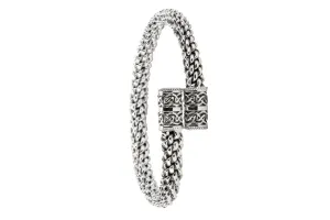 Silver Celtic Torc Heavy Bangle - Twist | Keith Jack