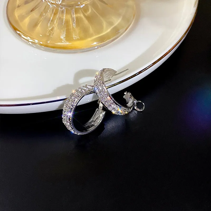 Small sparkling earrings