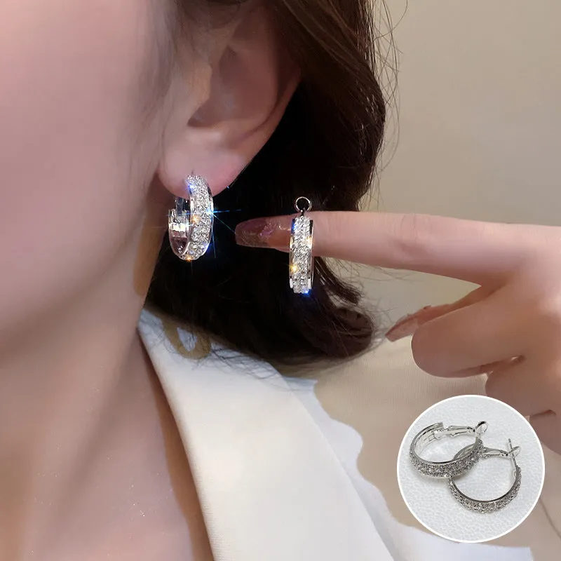 Small sparkling earrings