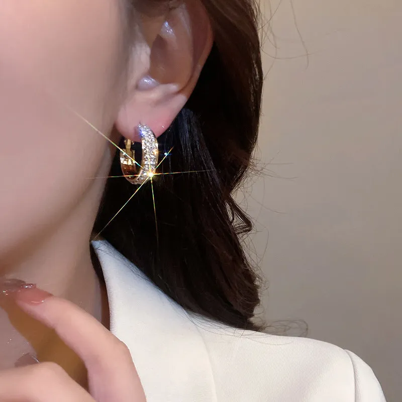 Small sparkling earrings
