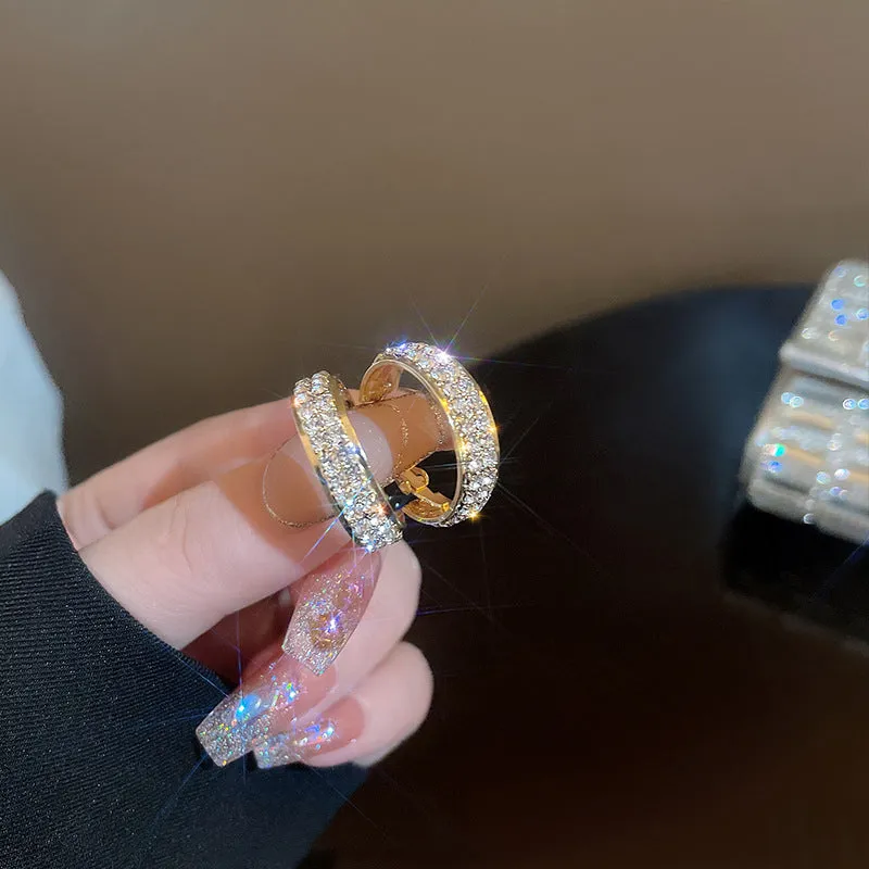 Small sparkling earrings