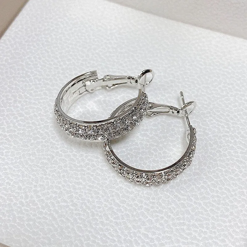Small sparkling earrings