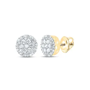 Sparkling Blossom Diamond Cluster Earrings