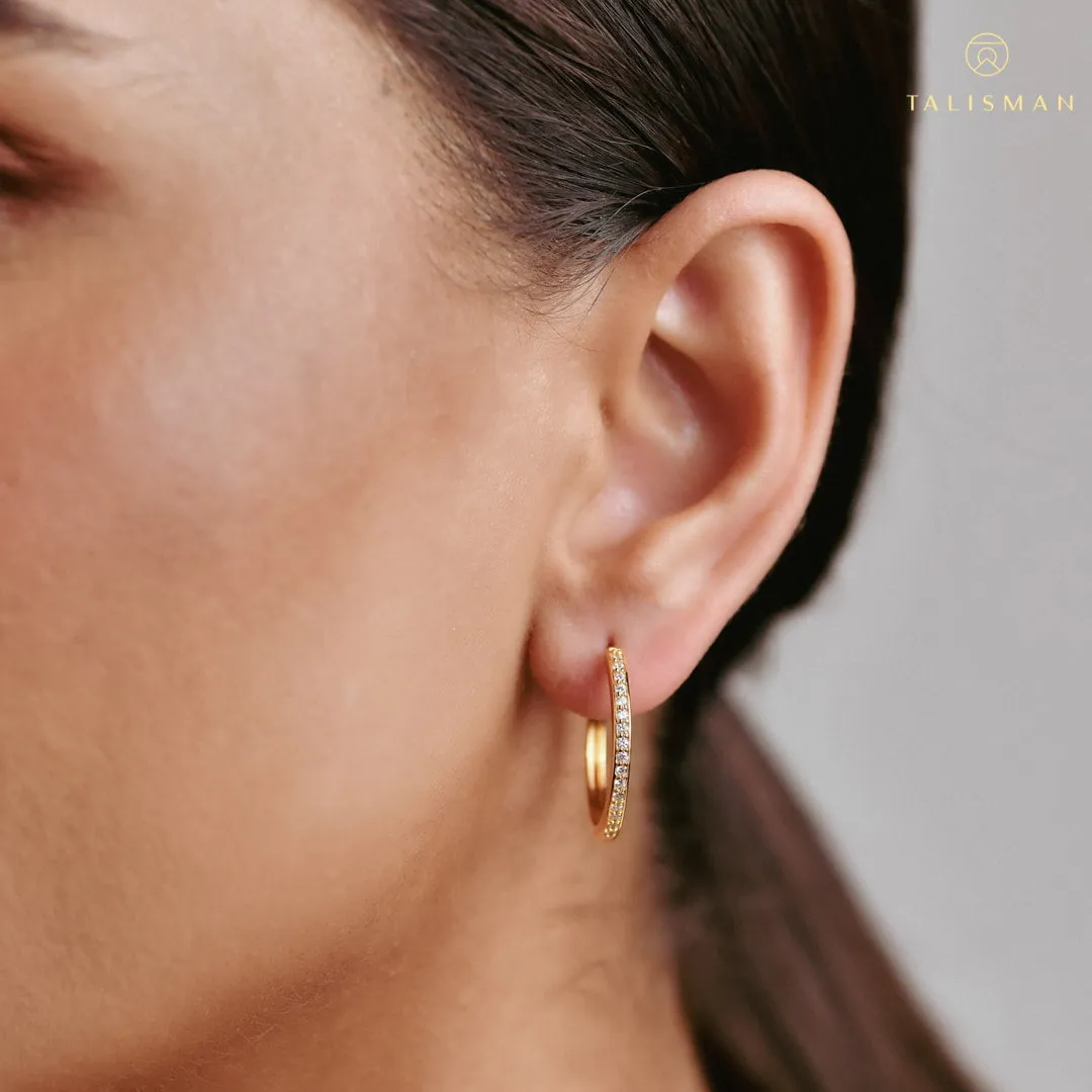 Sparkling Hoop Earrings