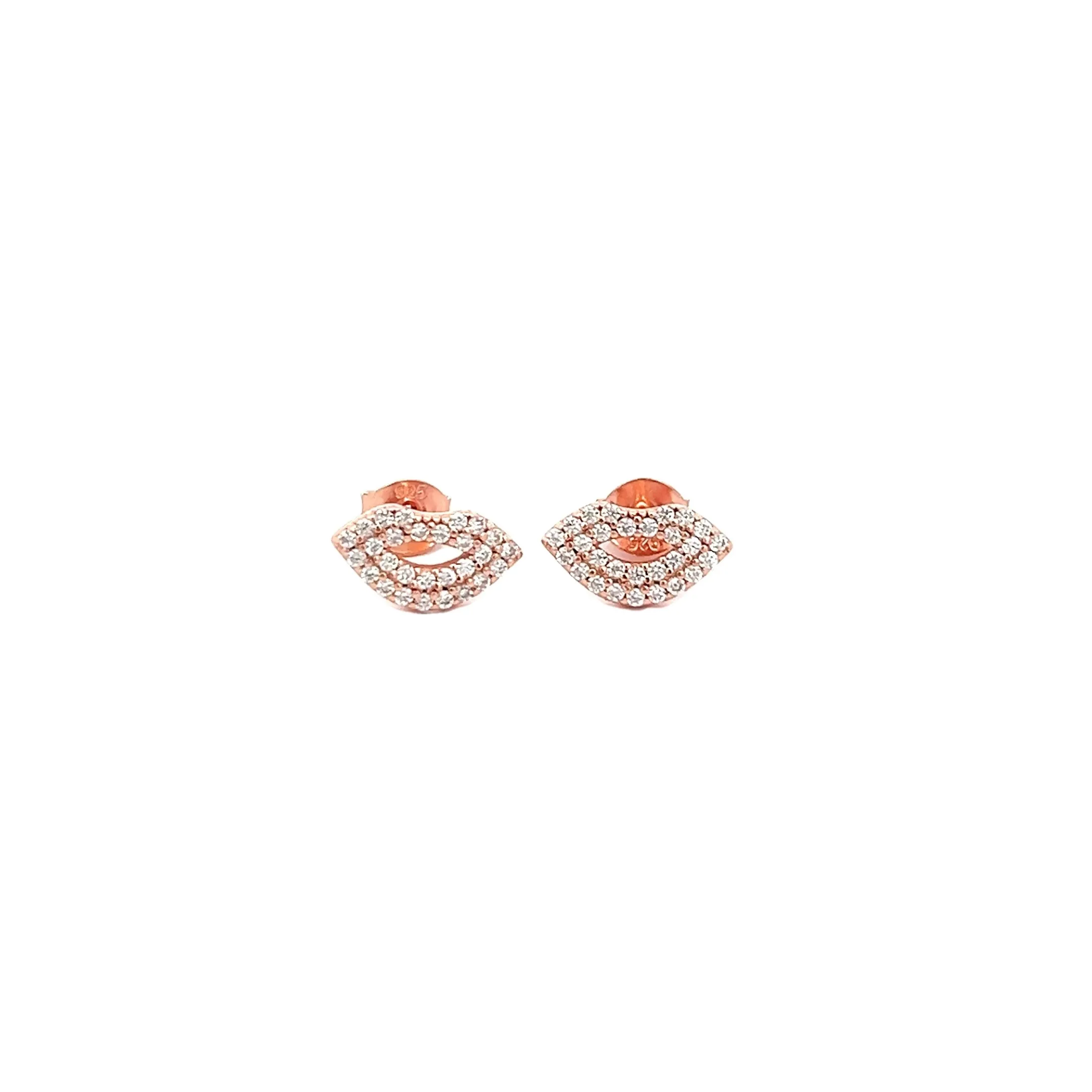 Sparkling Lip Stud Earrings