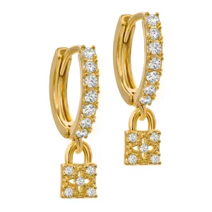 Sparkling Lock Hoops