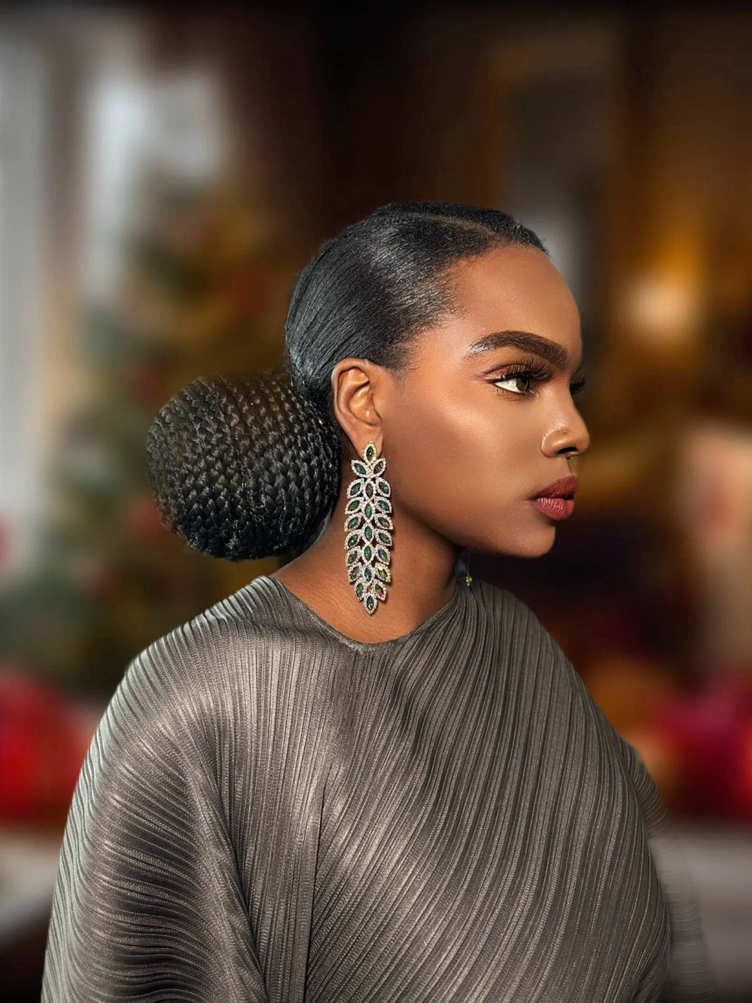 Sparkling Marquise Evening Earrings
