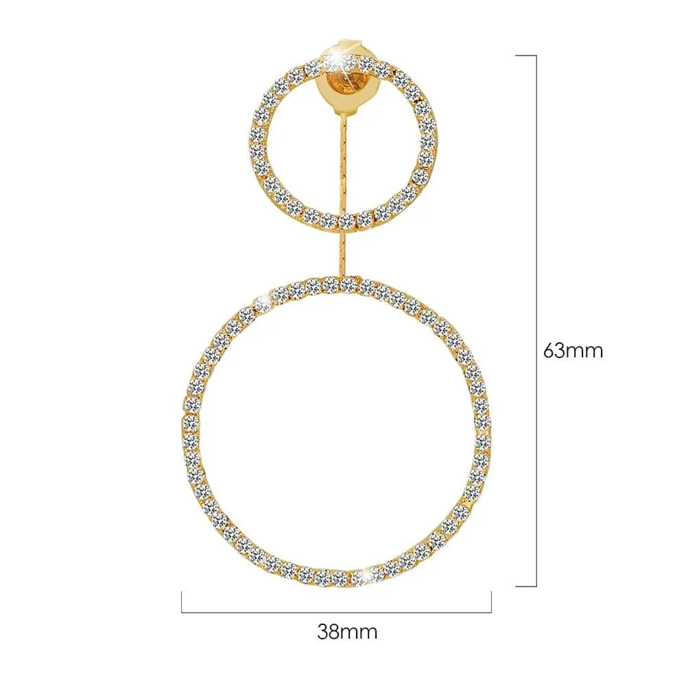 Sparkling Round Earrings