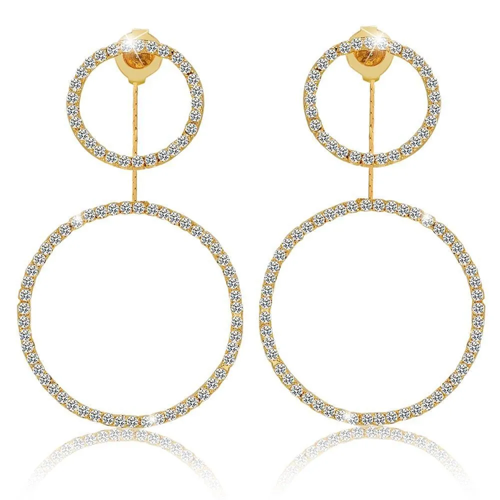 Sparkling Round Earrings