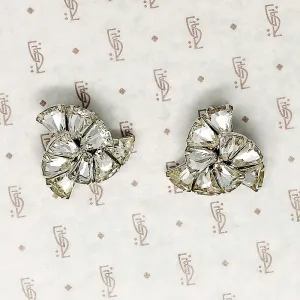 Sparkling Spiral Clip On Earrings