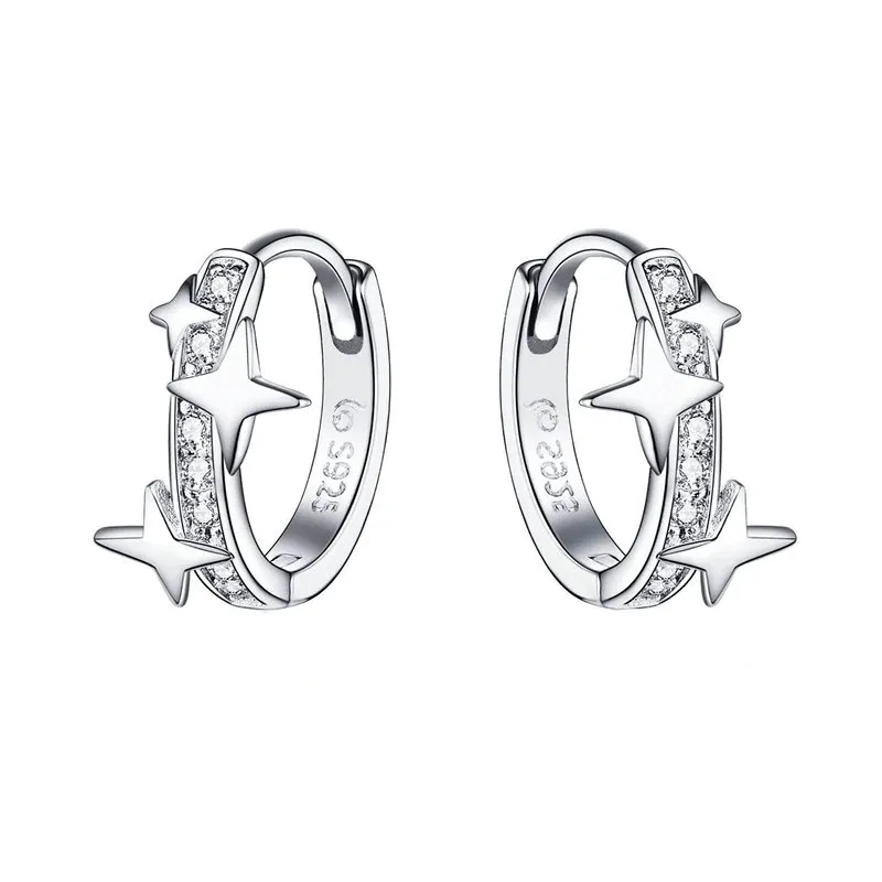 Sparkling Stars and Galaxy Earrings