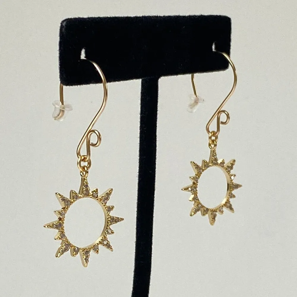 Sparkling Total Solar Eclipse Earrings