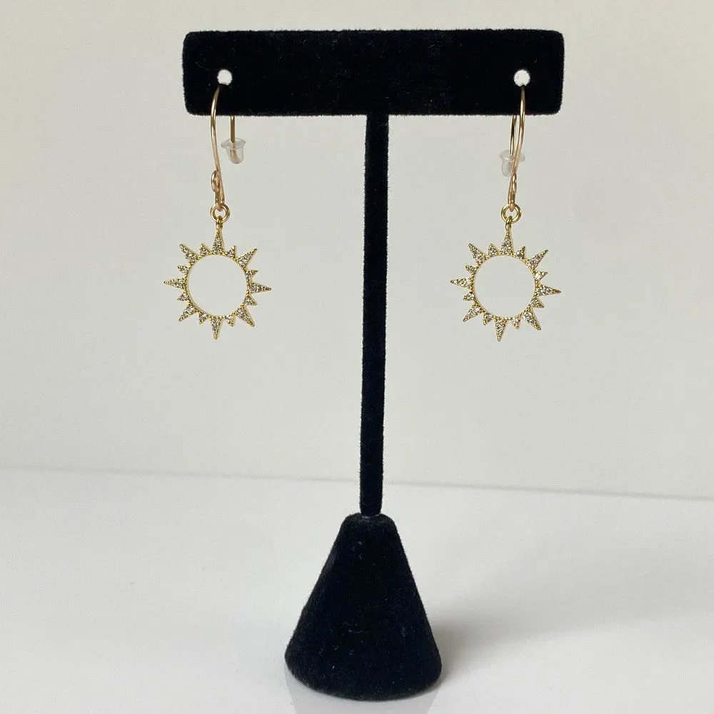 Sparkling Total Solar Eclipse Earrings