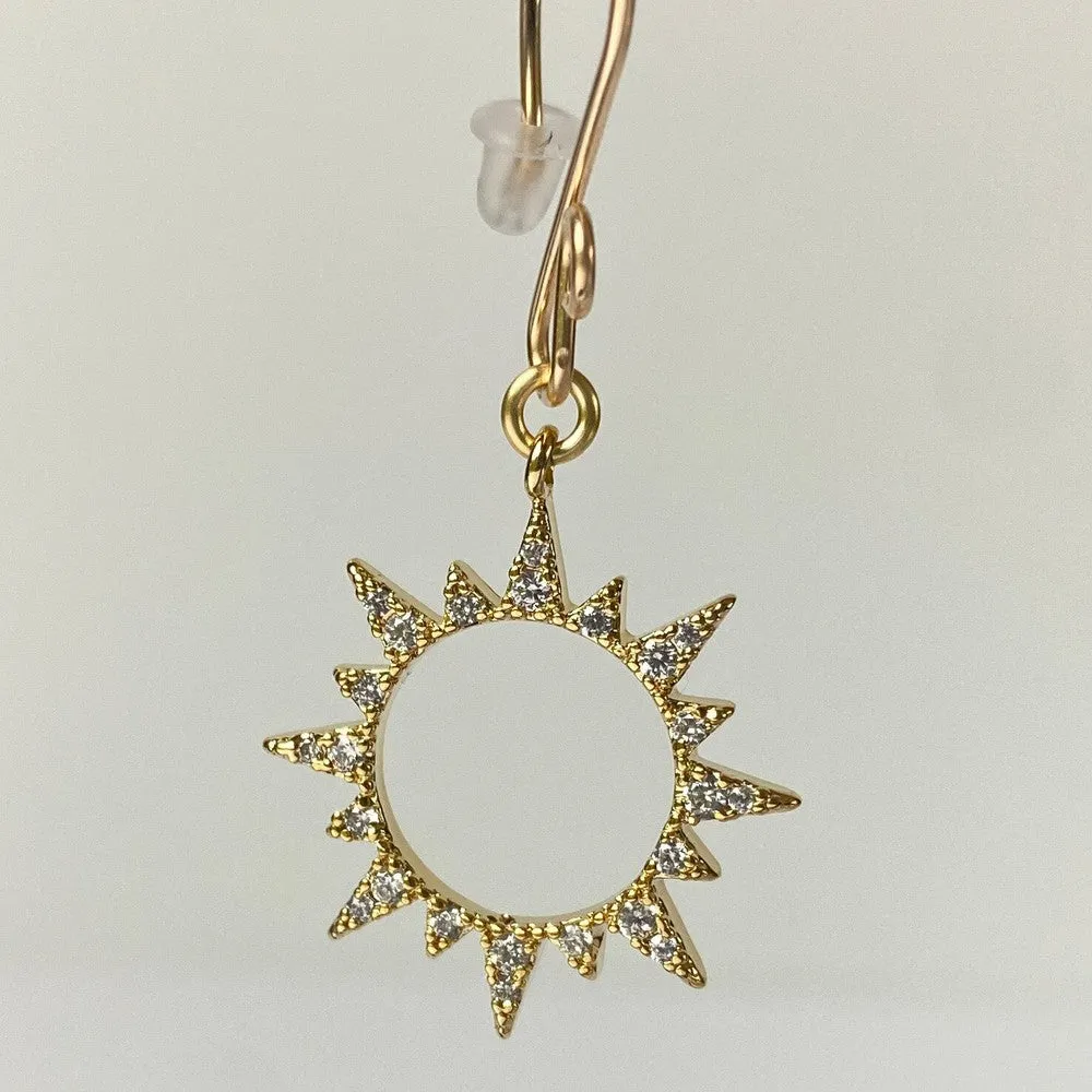 Sparkling Total Solar Eclipse Earrings
