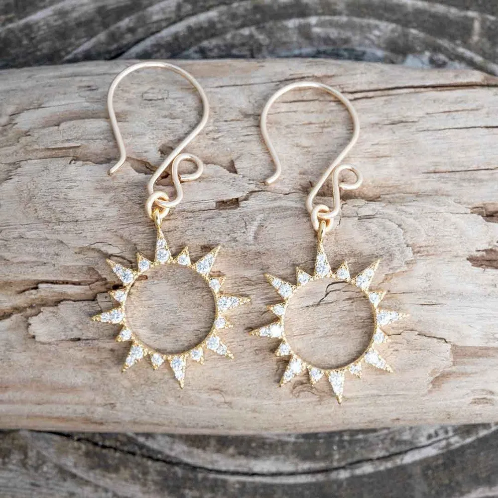 Sparkling Total Solar Eclipse Earrings