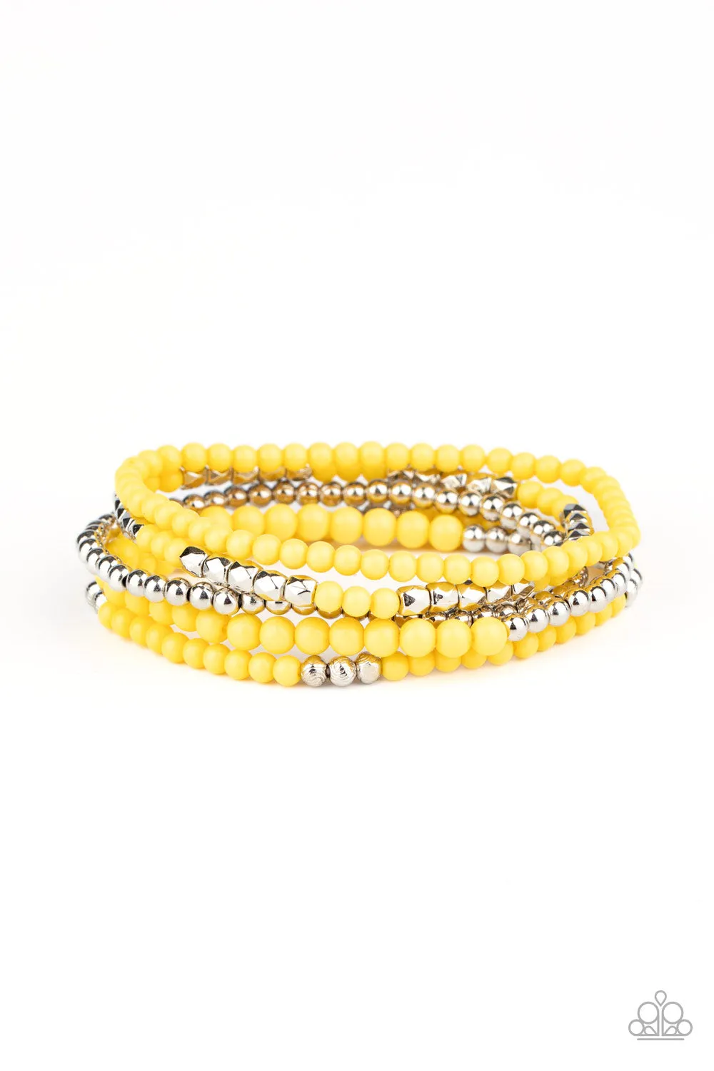 Stacked Showcase - Yellow Bracelet