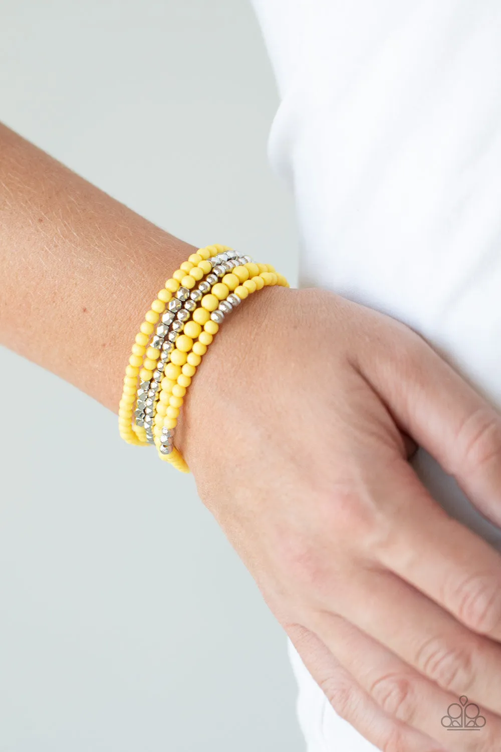 Stacked Showcase - Yellow Bracelet