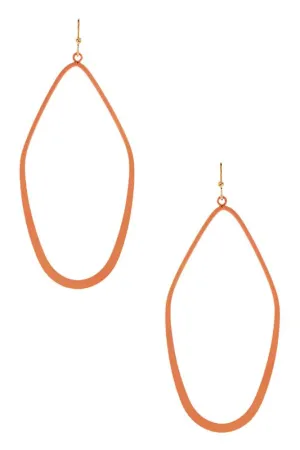 TEEK - Iconic Cutout Color Metal Drop Earrings